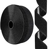 1 Inch x 26 Feet Hook and Loop Tape Sticky Back Fastener Roll, Nylon Self Adhesive Heavy Duty Strips Fastener for Home Office School Car and Crafting Organization