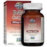 Garden of Life CoQ10 200mg, Vegetarian Omega 3 6 9 Supplement Raw Co Q 10 Chia Seed Oil, Whole Food Nutrition with Antioxidant Support, Coenzyme q10 Supplement for Heart Health, 60 Capsules