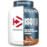 Dymatize ISO100 Whey Protein Powder Isolate, Chocolate Peanut Butter, 25g of Protein, 5 Pound, 5.5g BCAAs, Less Than 120 Cal., Gluten Free, 1g Fat, 1g Sugar, 2g Carb