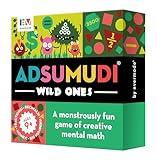 Evermade Adsumudi Math Game - Wild Ones - The Wildly Fun Game for Kids to Tame Fractions, Decimals, Money, Big Numbers and Mental Math - Great for Ages 9 and Up