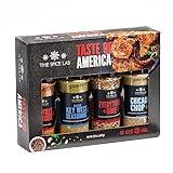 The Spice Lab Taste of America Spices and Seasonings Ultimate Grilling Set - Gift Kit for Cooking, Air Fryers & Men - Made in the USA