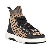 Guess Women's MANNEN Sneaker, Medium Brown, 8