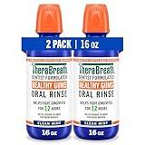 TheraBreath Healthy Gums Mouthwash Clean Mint, Antigingivitis, Dentist Formulated, 16 Fl Oz (2-Pack)