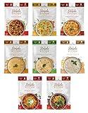 READYWISE - Simple Kitchen, Soup Sampler, Variety Pack, 8 Servings Per Pouch, Soup Mix, Family Size, MRE, Gluten Free Options, Freeze Dried Food, Ready To Eat Meals, Hiking & Backpacking Food, Soup for Family, Pack of 8