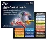 MUNGYO Gallery Artists' Soft Oil Pastels Professional, 48 Assorted Colors, Vibrant and Blendable