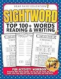 Sightword Top 100+ Words Reading & Writing, 1st 2nd Grade Activity Workbook: 1st Grade Writing Book, 1st Grade Spelling Book (Education Workbook)