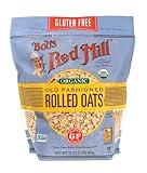 Bob's Red Mill Gluten Free Organic Old Fashioned Rolled Oats, 32oz (Pack of 1) - Non GMO, Whole Grain, Vegan, Kosher