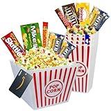 Movie Night Popcorn and Candy Gift Basket with 1 Movie Night Gift Card - Delicious Snacks and a Fun Movie Experience - Friendly Treats for the Whole Family (Family Pack)