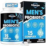 Probiotics for Men, 500 Billion CFUs 12 Strains, Mens Probiotics for Gut Health*, Digestive Health*, Energy, Prostate & Urinary Tract*, with Cranberry, Goji, Turmeric & Amla, Shelf Stable, 60 Caps