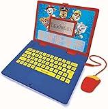 Lexibook Paw Patrol - Educational and Bilingual Laptop Spanish/English - Toy for Child Kid (Boys & Girls) 124 Activities, Learn Play Games and Music with Chase Marshall - Red/Blue JC598PAi2