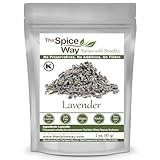 The Spice Way Lavender Flowers - (2 oz) dried flower buds for tea and culinary use - Culinary Lavender Buds - Dried Edible Lavender for Drinks, Chicken, Lavender Tea and More Dried Lavendar Recipes