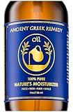 Ancient Greek Remedy Organic Face and Body Oil for Dry Skin, Hair, Hands, Cuticles and Nails Care. Olive, Lavender, Almond, Vitamin E and Grapeseed Oils. Natural Moisturizer for Women, Men 4oz