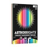 Astrobrights Colored Cardstock, 8.5” x 11”, 65 lb / 176 gsm, "Spectrum" 25-Color Assortment, 75 Sheets (80944-01)