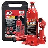 Torin T90413 Big Red Hydraulic Bottle Jack with Carrying Case, 4 Ton (8,000 lb) Capacity