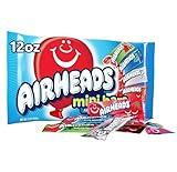 Airheads Candy Mini Bars, Assorted Flavors Variety Bag, Holiday Christmas Stocking Stuffers for Adults & Kids, Party, Non-Melting, 12 oz Bag