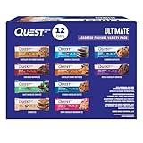 Quest Nutrition Ultimate Variety Pack Protein Bars, High Protein, Low Carb, Gluten Free, Keto Friendly, 12 Count