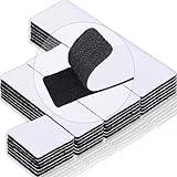 Flying Leaves 20 Sets Heavy Duty Adhesive Hook and Loop Strips, 6x2, 4x2, 4x1, 2x2 Inches Strong Double-Sided Fasteners for Home, School, Office, and Classroom Use, Black Interlocking Tape