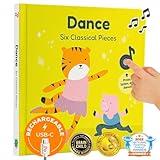 Cali's Books Dance to Classical Music - Children's Music Book for Boys & Girls - Educational & Interactive Sound Book for Babies & Toddlers Ages 2 -4 - Musical Birthday Gifts for Kids