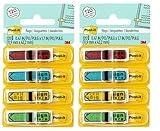 Post-it : Arrow Flags, "Sign Here", 4 Colors with Dispensers, 120 per Pack -:- Sold as 2 Packs of - 120 - / - Total of 240 Each