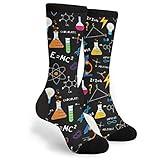 YISHOW Science Chemistry Math Socks Men's Women's Crew Socks Funny Crazy Novelty Socks Gift