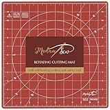 Madam Sew Self Healing Cutting Mat, 12x12 Rotating Cutting Mat for Quilting, Sewing and Crafts Features 360 Degree Rotation, Lockable Non-Slip Base and Accurate Grid and Bias Lines for Precise Cuts