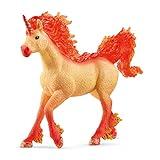 Schleich Bayala - Elementa Fire Unicorn Stallion Toy - Cute Fantasy Horse Toys for Girls and Boys - Mythical Creature Figures - Fun Fairy Animals for Play - Pretty Unicorn Figurines for Kids Ages 5+