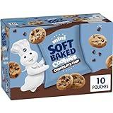 Pillsbury Mini Soft Baked Cookies, Chocolate Chip, Snack Bags, 10 ct