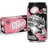 Dr Pepper Zero Strawberries and Cream Soda, 12 fl oz cans, 12 Pack