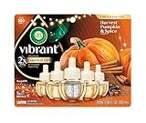 Air Wick Plug In Advanced Scented Oils Refills, Harvest Pumpkin + Spice,Fall Decorations for Home,Plug In Air Fresheners for Home,Pumpkin Spice,Fall Essential Oils, Pumpkin Decor,Room Freshener, 5 ct