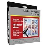 FonsBleaudy Insulating Film Window Kit to Keep Cold Out Window Shrink Film Insulator Kit (5 Windows)