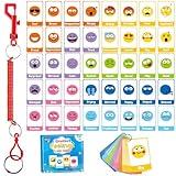 40PCS Emotions Face Feelings Cards Autism Communication Cards for Speech Delay Toddlers Children and Adults Special Needs Visual Aid Social Emotional Learning Flash Cards Special Ed Feelings Cue Cards