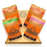 Spice Cartel's Asian Street Food Collection of Artisanal Herb & Spice Blends from Across Asia. Hand Made Grilling Gifts For Dad From The UK. 4 * 35g Resealable Pouches.