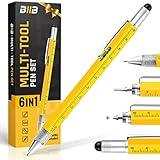 BIIB Gifts for Men Multitool Pen 6 in 1, Personalized Anniversary Birthday Gift for Men Dad Him Husband Boyfriend, Stocking Stuffers for Adults, Gift for Dad Who Wants Nothing, DIY Handyman