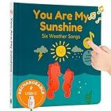 Cali's Books You are My Sunshine | New Rechargeable Sound Books for Toddlers | Books for 1 Year Old | Music Books for Toddlers with 6 Nursery Rhymes | Perfect Musical Toys for Toddlers 1-3