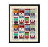 Poster Master Dictionary Art Poster - Campbell's Soup Cans Print - Warhol Art - Tomato Soup Art - Pop Art - Gift for Men & Women - Wall Decor for Living Room, Bedroom or Dorm - 8x10 UNFRAMED Wall Art