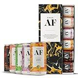 FREE AF Non-Alcoholic Tasting Pack, Ready to Drink, Random Assortment of Classic Mocktails with Afterglow, Low Calories, 8.4 fl oz Cans (6 pack)