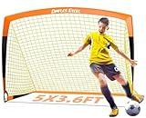 Dimples Excel Soccer Goals Kids Soccer Net for Backyard 7x5 FT, 5x3.6 FT, 4x3 FT, 3x2.2 FT