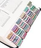 Laminated Bible Tabs for Women & Men - Large Print Tabs for Study Bibles, Boho Theme for Easy Navigation and Quick Reference - Easy-to-Read and Apply Tabs for All Ages-Uniform Theme