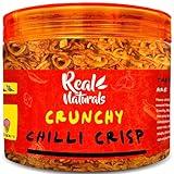 Chili Crisp (medium spicy) chilli crisp oil "without the oil". Crispy chili crunch with garlic, onion. For ramen toppings, salads, sushi extra umami. Secret crunchy condiment