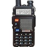 BAOFENG BF-F8HP (UV-5R 3rd Gen) 8-Watt Dual Band Two-Way Radio (136-174MHz VHF & 400-520MHz UHF) Includes Full Kit with Large Battery