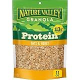 Nature Valley Protein Granola, Oats and Honey Granola, Resealable Snack Pouch, 11 oz