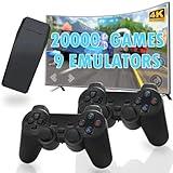 Hikonia Retro Game Console with 20000 Games,Plug & Play Video Game Console 9 Emulators Classic Games,4K HDMI Output for TV,Dual Controllers Birthday Gifts for Boys & Girls 64G