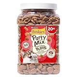 Purina Friskies Natural Cat Treats Party Mix Natural Yums With Real Salmon and Added Vitamins, Minerals and Nutrients - 20 Oz. Canister