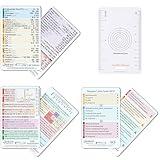 YardCard Badge Card Set: Includes Lab Ranges, EKG Interpretation, Glasgow Scale, SBAR, and Rule | Nursing School Essentials, Nursing Badge Card Set, Medical Student, RN, Medical Assistant Accessories