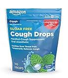 Amazon Basic Care Sugar Free Menthol Cough Drops, 140 count (Previously SoundHealth)