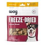 Amazon Brand - WAG Dog Treats Freeze Dried Raw Single Ingredient Chicken Breast, High Protein, Healthy Training Treats or Meal Topper for all Dogs, Grain-Free, 3 Oz (Pack of 1)