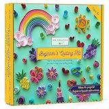 MY CREATIVE CAMP Beginner's Quilling Kit for Kids and Adults, DIY Craft Kit for Kids and Adults, Paper Quilling Kit for Beginners with Tools, Instructions & Storage Box, Makes 10+ Fun Projects