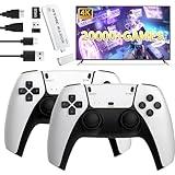 M15 Retro Game, 4K HDMI Output & Dual 2.4G Wireless Controllers with 20000 Games, 23 Emulators 64GB TF Card, Plug and Play Video Game Console Suitable for Gamers of All Ages