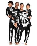 The Children's Place Baby Kids One Piece Family Matching, Holiday Pajama Sets, Fleece, Halloween Skeleton, Large