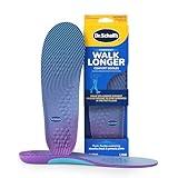 Dr. Scholl's Walk Longer Insoles for Women - Comfortable Plush Foam Cushioning Inserts for Walking, Hiking, and Standing on Feet All-Day with Arch Support - Walk 50% Longer Without Muscle Fatigue